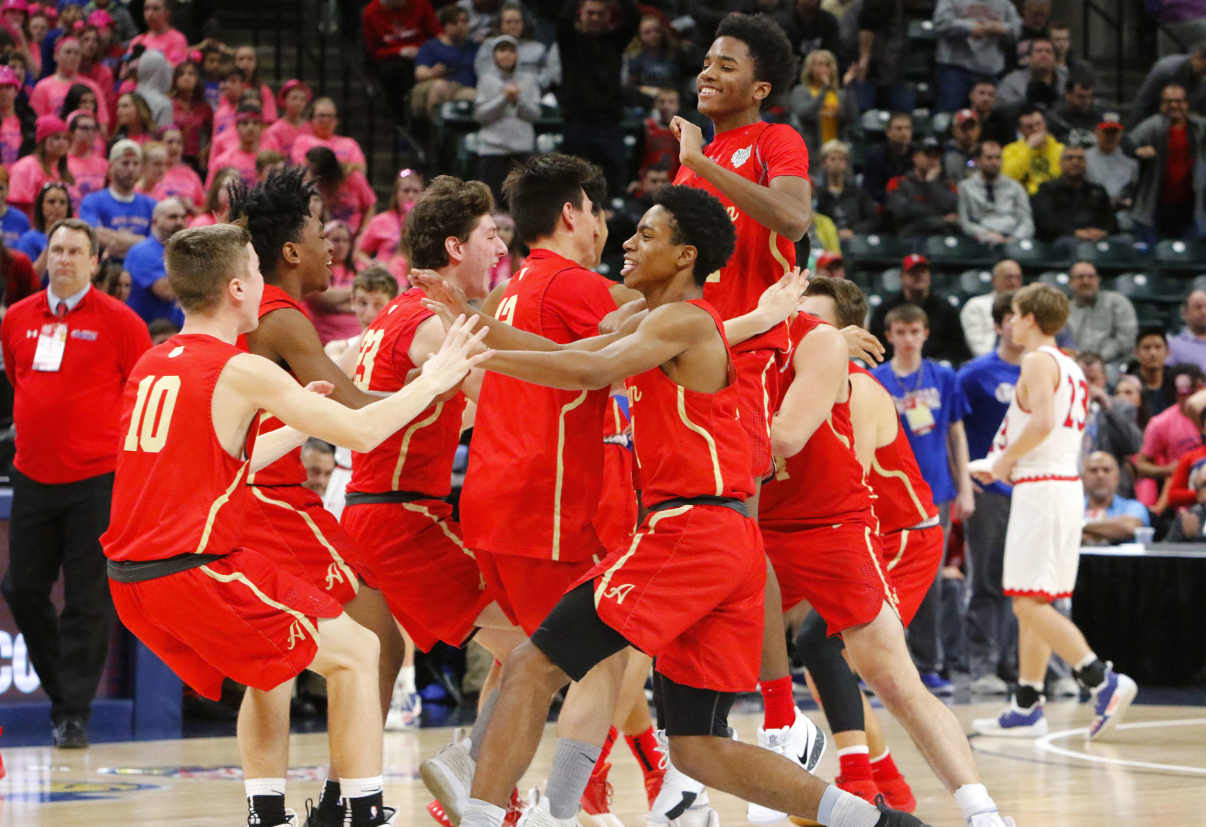 Boys basketball Class 2A state final - Andrean vs. Linton-Stockton